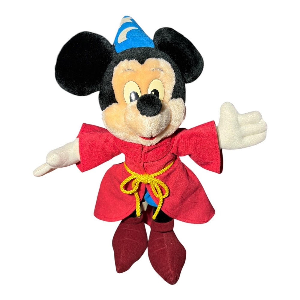 Vintage Disney 80 90s Disneyana collectible Mickey mouse sorcerer fantasia plush